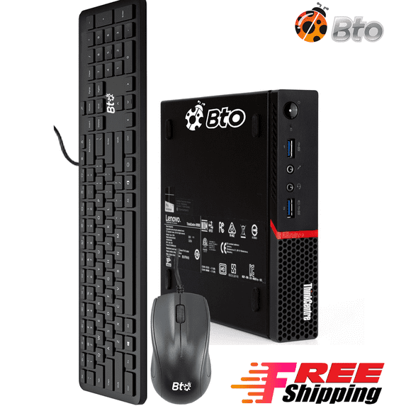 Restored Lenovo M600 Desktop Tiny Computer Mini PC Intel Pentium upto 2.64GHz Processor 4GB RAM 256GB SSD Wifi Adapter Bto KB & Mouse Windows 10 Pro (Refurbished)