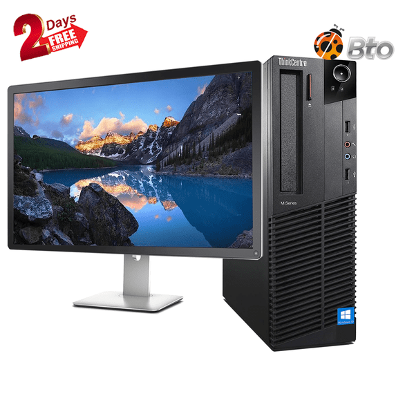 Restored Lenovo M92 ThinkCentre SFF Desktop Computer Core i53rd, 16GB Ram, 1TB HDD, New 22"LCD, Keyboard & Mouse, WiFi, Bluetooth, Win10 Pro (Refurbished)
