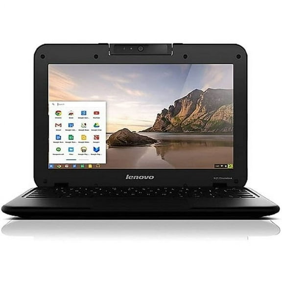 Restored Lenovo N21 Chromebook Laptop Computer, 11.6" High Definition Display, Intel Dual-Core, 4GB RAM, 16GB SSD, Chrome OS, WiFi