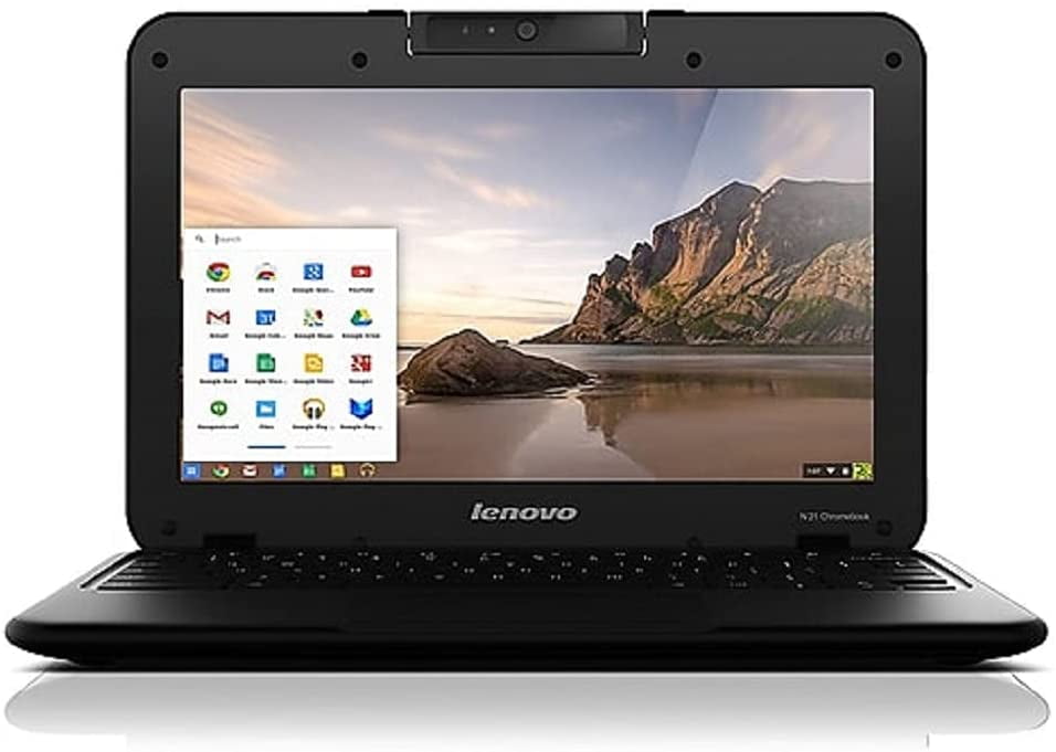 Restored Lenovo N21 Chromebook Laptop Computer, 11.6 High Definition Display, Intel Dual-Core, 4GB RAM, 16GB SSD, Chrome OS, WiFi Refurbished