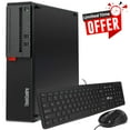 thumbnail image 1 of Restored Lenovo SFF Desktop Computer PC Intel core i5-6500, 8GB DDR4 Ram 1TB Hard Disk Drive, Built-in Wi-Fi, BTO Keyboard and Mouse, Windows 11 Professional (Refurbished), 1 of 8