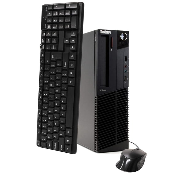 Restored Lenovo ThinkCentre Desktop Tower Computer, Intel Core i5, 8GB RAM, 1TB HD, DVD-ROM, Windows 10 Professional, Black, M919 (Refurbished)