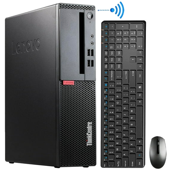 Restored Lenovo ThinkCentre M710s SFF Business Desktop PC Computer Intel Core i5 8GB DDR4 RAM 256GB NVMe SSD Built-in WIFI Bluetooth Windows 10 Pro Wireless Keyboard and Mouse (Refurbished)