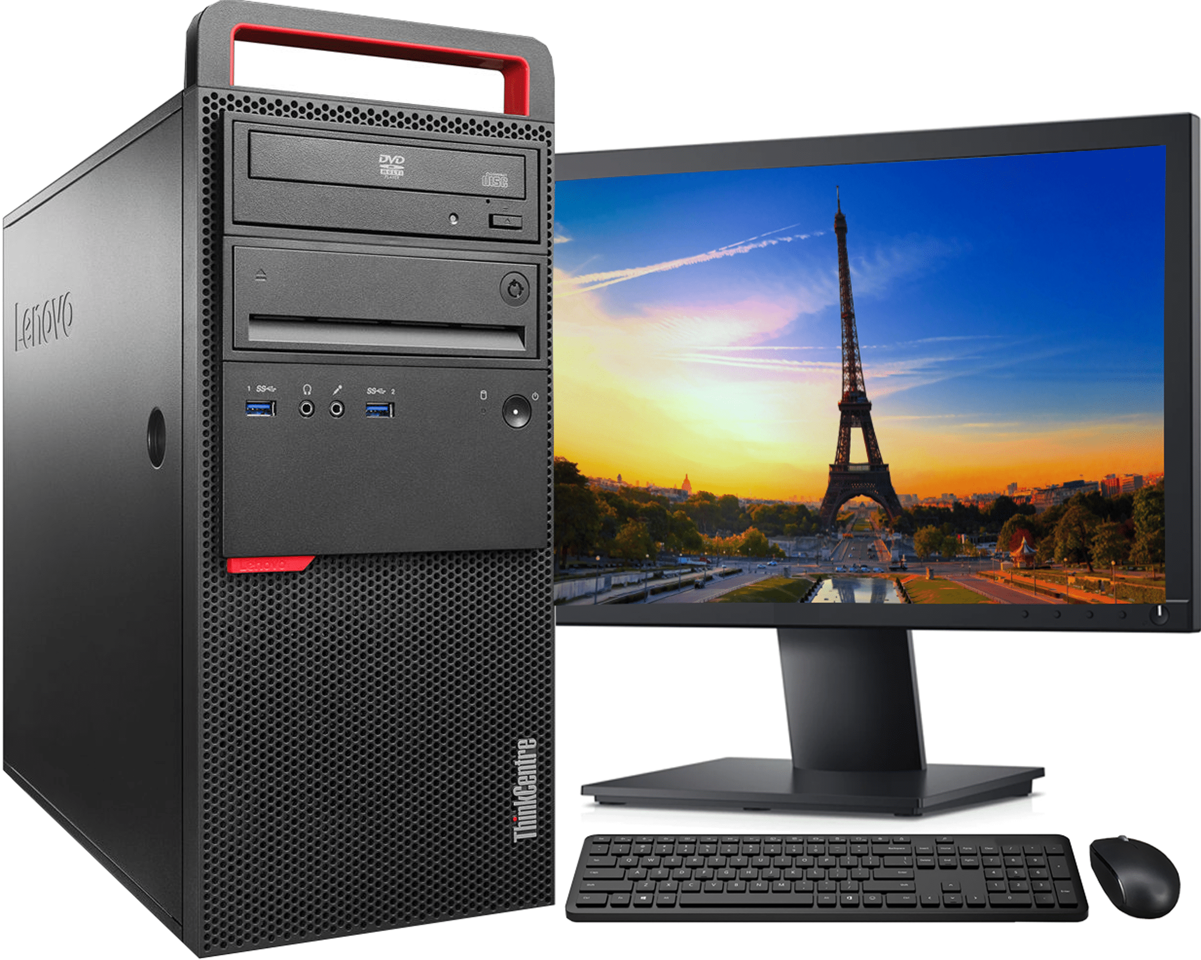 PC avec Écran Lenovo ThinkCentre M900 SFF i5 Gen 6 19 8Go RAM 480Go SSD  Windows 10 [Reconditionné : 329€ !] 