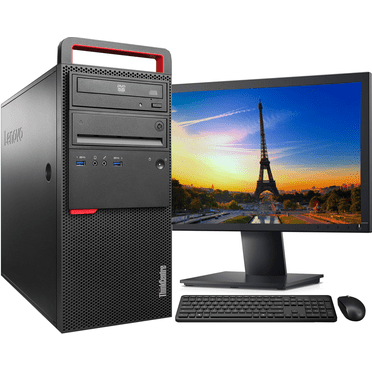 Restored Lenovo ThinkCentre M900 Tower Computer PC, Intel Core i5 6500 3.2GHz Processor, 16GB DDR4 Ram, 256GB M.2 SSD, Wifi & Bluetooth, BTO Wireless Keyboard Mouse, 24" FHD Monitor, Win 10 Pro (Refurbished)
