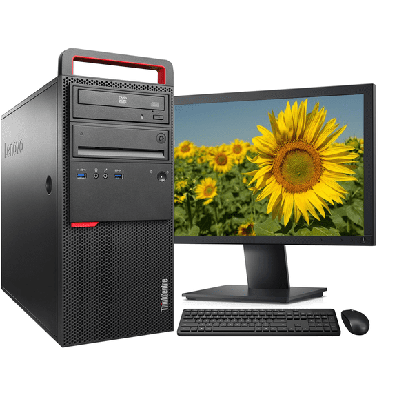 Restored Lenovo ThinkCentre M900 Tower Computer PC, Intel Core i5 6500 3.2GHz Processor, 16GB DDR4 Ram, 512GB M.2 SSD, Wifi & Bluetooth, BTO Wireless Keyboard Mouse, 22" FHD Monitor, Win 10 Pro (Refurbished)