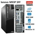 thumbnail image 1 of Restored Lenovo ThinkCentre M93p SFF i5-4570 3.2GHz, 8GB RAM, 500GB HD, DVD+RW, W-10 PRO. (Refurbished), 1 of 4