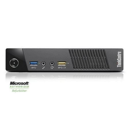 Restored Lenovo ThinkCentre M93p Tiny Desktop, Core i5-4570T, 8GB RAM, 128GB SSD, Intel HD Graphics 4600, Windows 10 Pro, Black, M93PT-8-128-W10P (Refurbished)