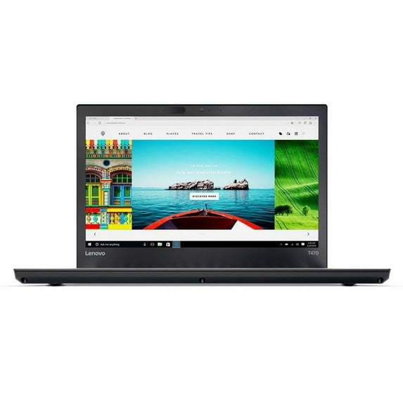 Restored Lenovo ThinkPad T470 Intel Core i5-6300U 8GB RAM 256GB PCIe NVMe SSD 14" FHD IPS Display, Windows 10 Pro