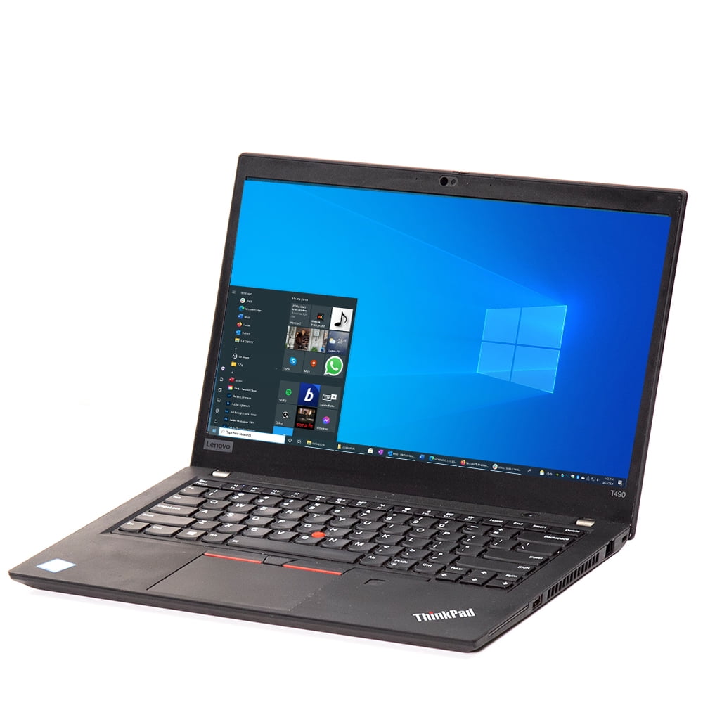 Restored Lenovo ThinkPad T490 Laptop Computer | 14" Laptop | Intel Core i7-8665U (1.9 GHz) | 16GB RAM | 512GB SSD | Windows 10 Pro (Refurbished)