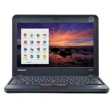 Restored Lenovo ThinkPad X131e Celeron 1007U Dual-Core 1.5GHz 2GB 16GB SSD 11.6" LED Chromebook Chrome OS w/Cam (Black) (Refurbished)