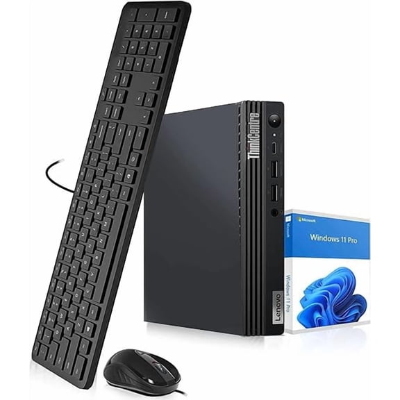 Restored Lenovo Thinkcentre M80Q Gen 3 - Intel® Core™ i5-12500T Processor 12 Gen Hexa-core , 2.00 GHz - 4.40 GHz- - 16GB DDR 5 - 1TB Nvme - WiFi, Keyboard & Mouse, Windows 11 Pro (Refurbished)