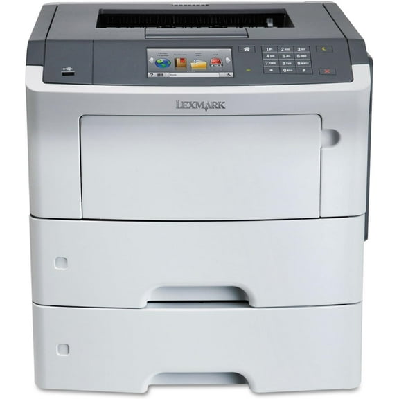 Restored Lexmark MS610de Monochrome Laser Printer (P/N: 35S0500) – 60 ppm, 1200 × 1200 dpi, Automatic Duplex, Network Ready