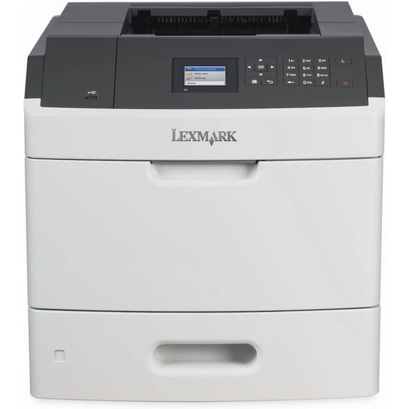 Restored Lexmark MS810dn Monochrome Laser Printer – 55 ppm, 1200 x 1200 dpi, Duplex, Gigabit Ethernet, 650-Sheet Input, P/N: 40G0110