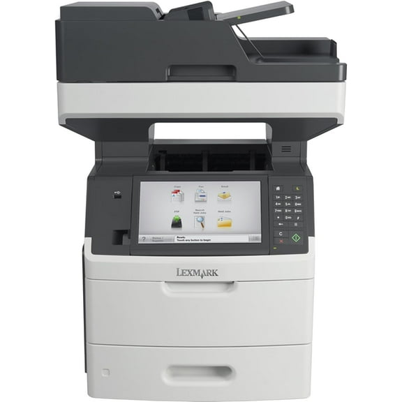 Restored Lexmark MX711de Monochrome Laser Multifunction Printer – Print, Copy, Scan, Fax, Duplex, 55 ppm, 600 × 600 dpi, Network Ready P/N: 24TT304