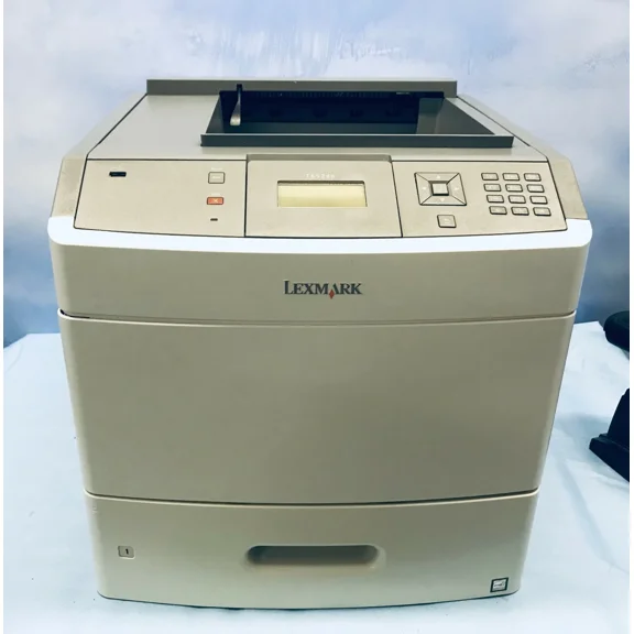 Restored Lexmark T652n Monochrome Laser Printer (30G0210) – 50 ppm, 1200 × 1200 dpi, Duplex Printing, Network Ready
