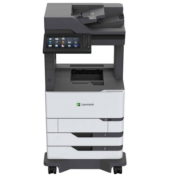 Restored Lexmark XM7355 Mono Laser Printer Scanner Copier MFP, 55 PPM, Duplex, A3
