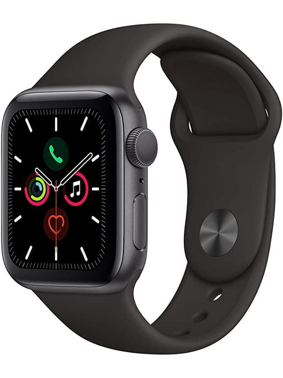 Restored Apple Watch Series 5 44MM Space Gray GPS + Cellular Smart Watch, 10 Hours Battery Life