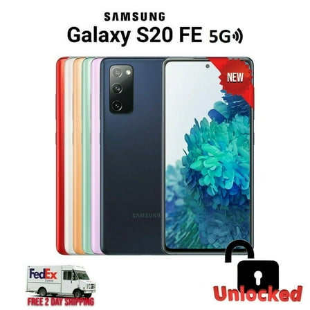 Restored Samsung Galaxy S20 FE 5G SM-G781U1 128GB Orange (US Model) - Factory Unlocked Cell Phone (Refurbished)