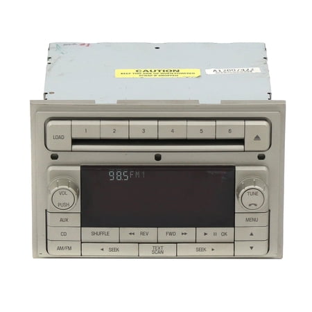 Restored Lincoln 2007 MKZ Radio AM FM mp3 6 Disc CD Player Receiver - Part 7H6T-18C815-AG (Refurbished)