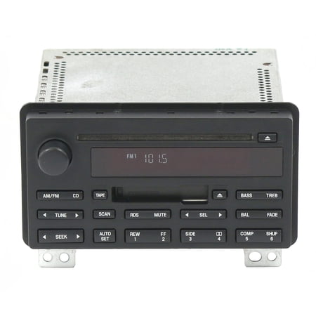 Restored Lincoln Aviator 2003-2005 Radio AM FM Cassette Single CD Receiver 4C5T-18C868-AB (Refurbished)