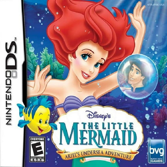 Restored Little Mermaid: Ariel's Undersea Adventure (Nintendo DS & DSi) Disney Game
