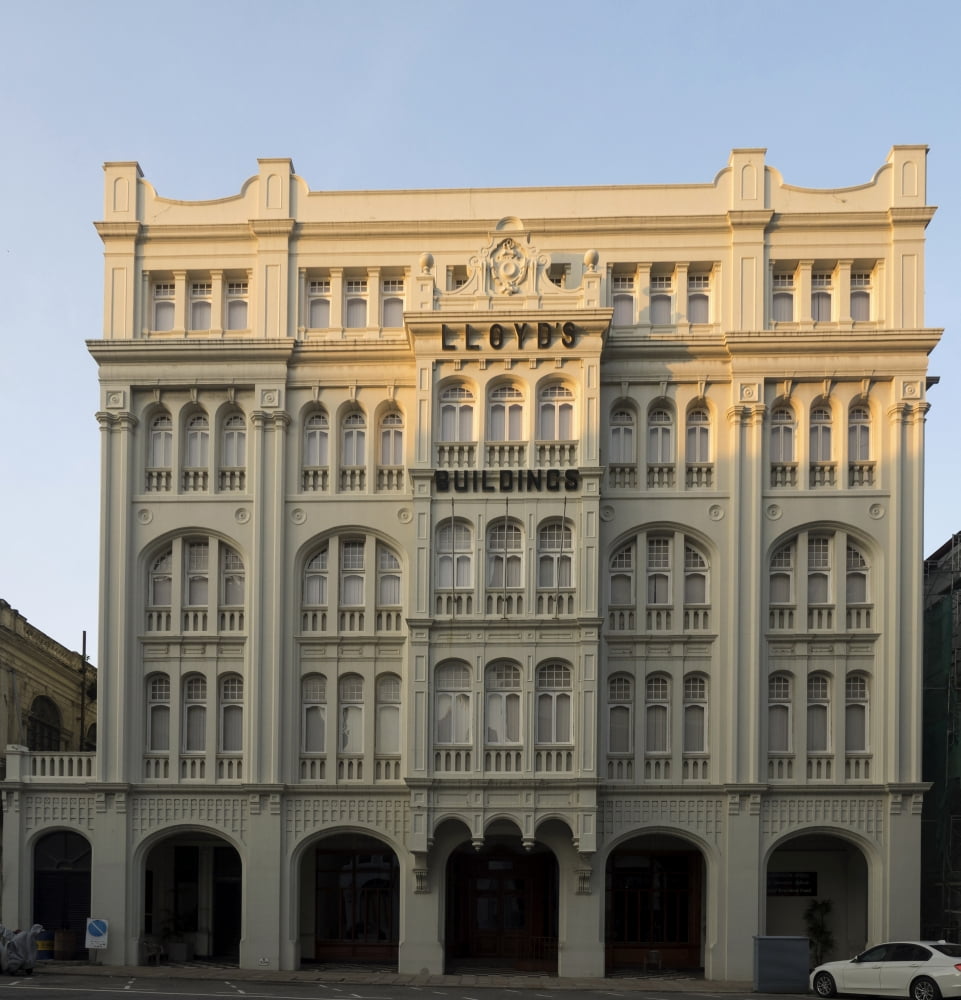 Lloyds Insurance building within old fort area of Colombo Central Province Sri Lanka Canvas Art - Panoramic Images (24 x 24)