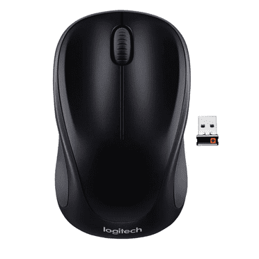 Restored Logitech 910-005764 Wireless Optical Mouse with Nano Receiver M317 - Black (Refurbished)