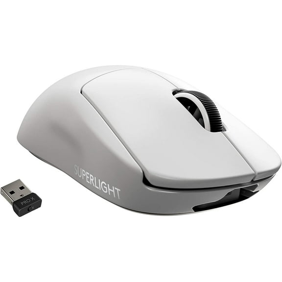 Restored Logitech G Pro X Superlight Wireless Gaming Mouse, White (Refurbished)
