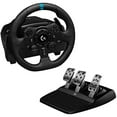 thumbnail image 1 of Restored Logitech G923 Racing Wheel and Pedals for PS 5, PS4 and PC featuring TRUEFORCE up to 1000 Hz Force Feedback, Responsive Pedal, Dual Clutch Launch Control, and Genuine Leather Wheel Cover (Refurbished), 1 of 6