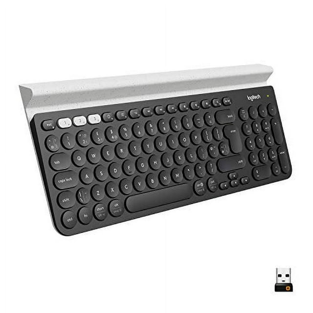 Restored Logitech K780 Multi-Device Wireless Keyboard for Computer, Phone and Tablet - FLOW Cross-Computer Control Compatible (Refurbished)