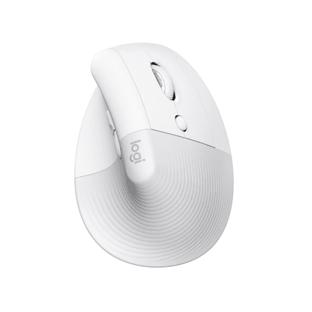 Restored Logitech Lift Vertical Ergonomic Mouse(White) (Refurbished)
