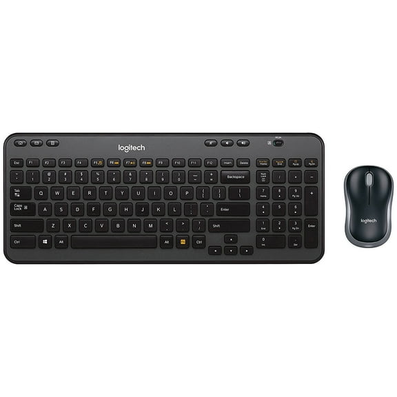 Restored Logitech MK360 2.4GHz USB Wireless Keyboard & Optical Mouse - Gray - 920-003376 (Refurbished)