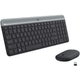 thumbnail image 1 of Restored Logitech MK470 Slim Wireless Combo Graphite Mouse And Keyboard (Refurbished), 1 of 3