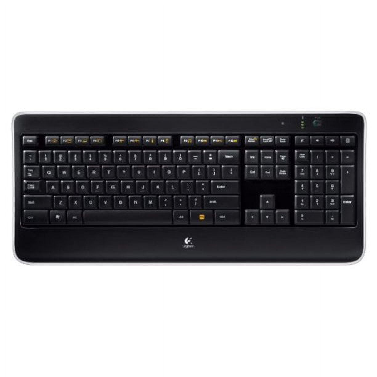 Restored Logitech Wireless Illuminated Keyboard K800 (Refurbished)