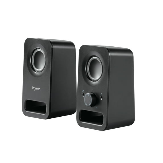 Restored Logitech Z150 6 Watt Wired 3.5mm Speakers - Black (Refurbished)