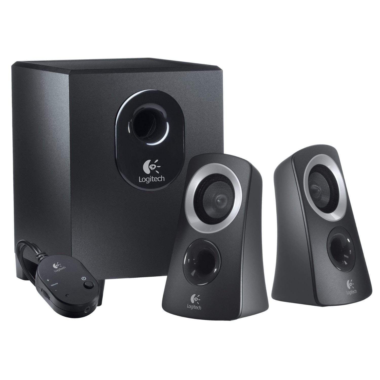 Restored Logitech Z313 3 Piece 2.1 Channel Multimedia Speaker System ...