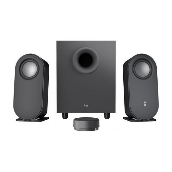 Restored Logitech Z407 Bluetooth Computer Speakers with Subwoofer and Wireless Control, Immersive Sound, Premium Audio with Multiple Inputs, USB Speakers (Refurbished)