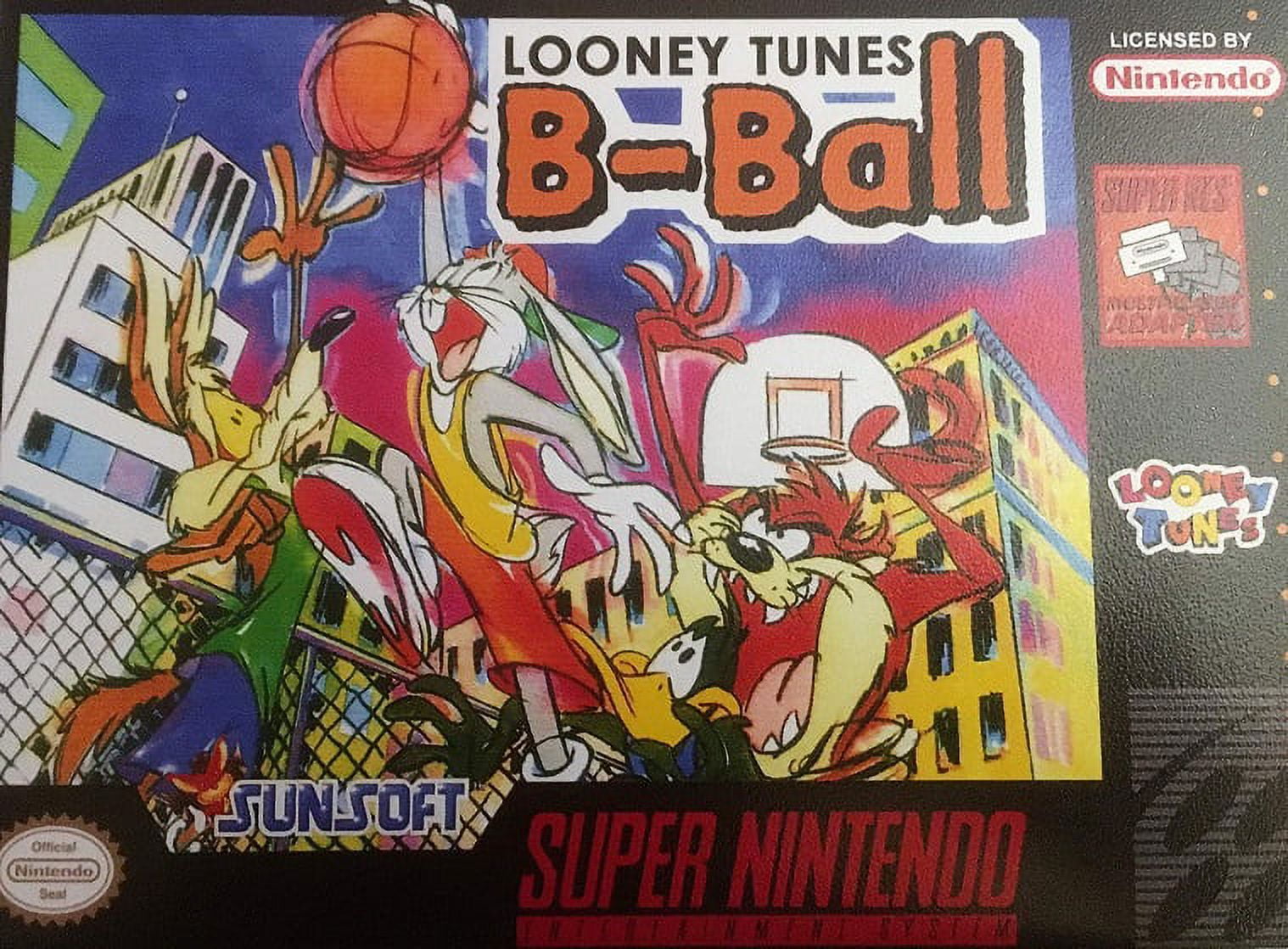 Restored Looney Tunes BBall (Super NES, 1995) SNES Basketball Game
