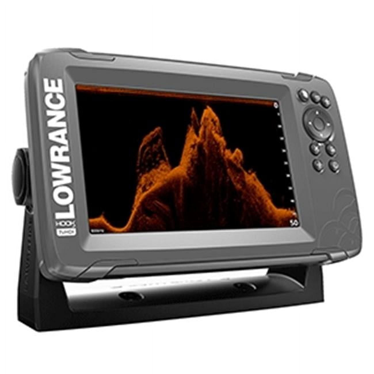 Restored Lowrance Hook2 7 x 7 in. GPS Fishfinder W Track Plotter Transom  Mount (Refurbished) 