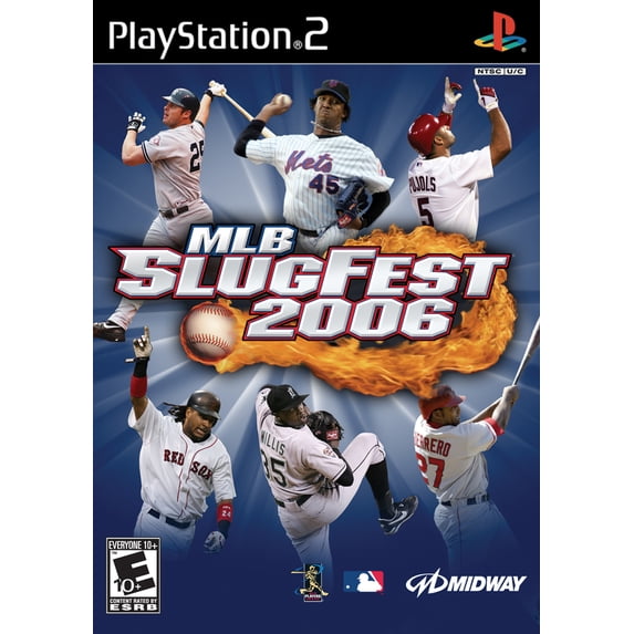 Restored MLB Slugfest 2006 Physical Sports Game for PlayStation 2, 1 Offline Player