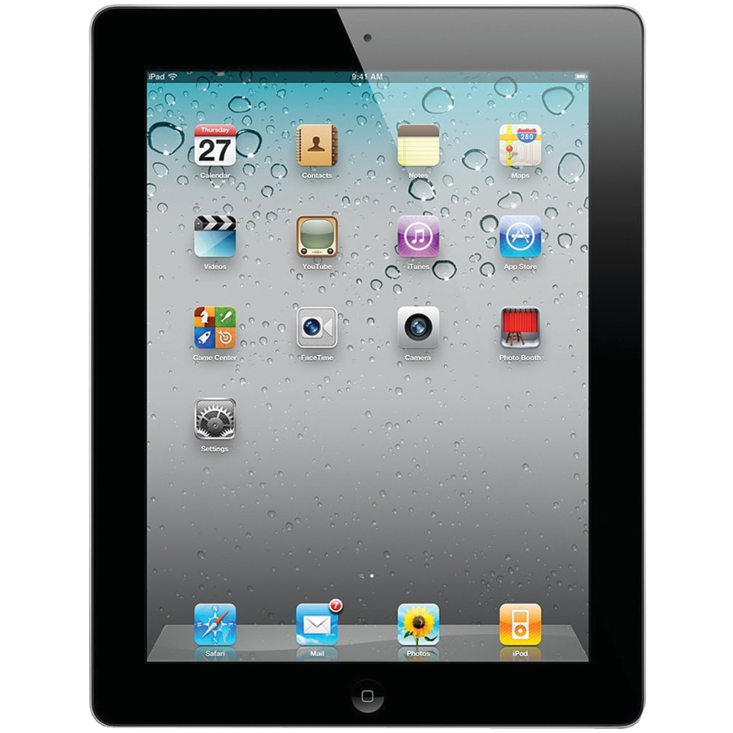 Restored MP2 - Apple iPad 2 with Wi-Fi 16GB - Black (2nd generation) MC769 (Refurbished) - image 1 of 4