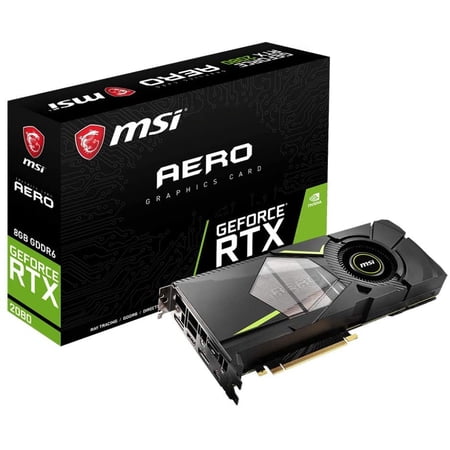 Restored MSI GAMING GeForce RTX 2080 8GB GDRR6 Graphics Card RTX 2080 AERO 8G (Refurbished)