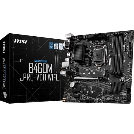 Restored MSI ProSeries mATX Motherboard Intel 1200 Socket B460M PROVDH WiFi (Refurbished)