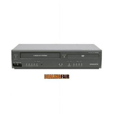 Restored Magnavox DV225MG9 DVD/VCR Combo Player w/ Line-in Recording, Original Remote, Manual, A/V Cables, & HDMI Converter (Refurbished)