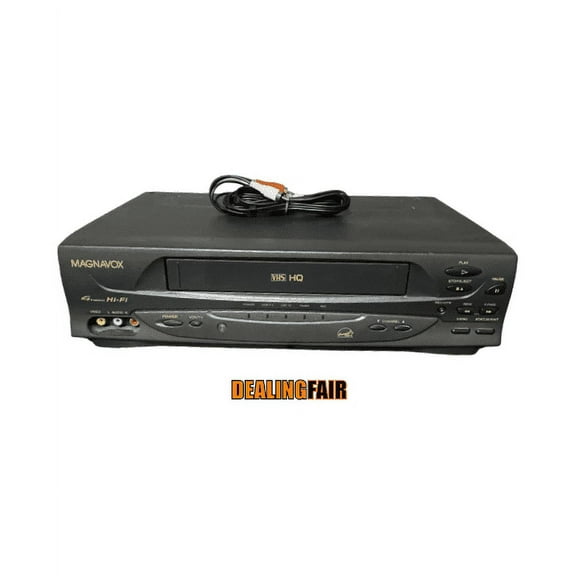 Restored Magnavox VR601BMG23 VCR w/ Original Remote, Manual, A/V Cables, & HDMI Converter (Refurbished)