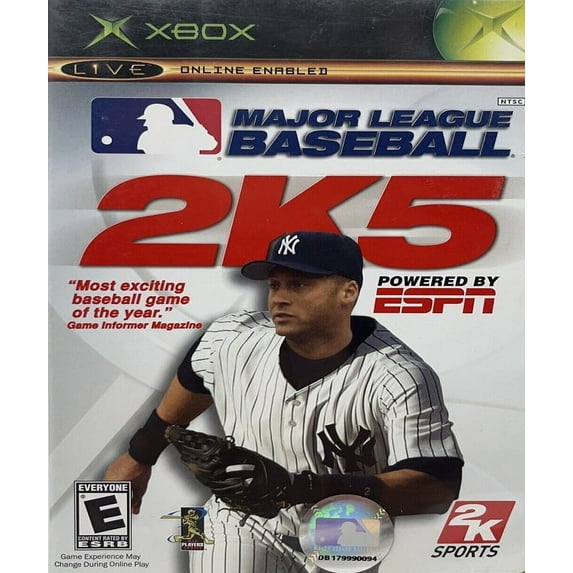 Restored Major League Baseball 2K5 ESPN Physical Sports Game for Xbox, 1 Offline Player