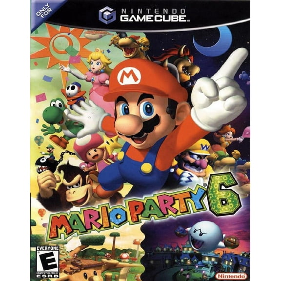 Restored Mario Party 6 (Nintendo GameCube, 2005) Adventure Game (Refurbished)