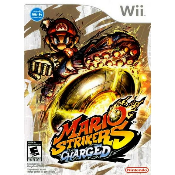 Restored Mario Strikers Charged (Nintendo Wii, 2007) Soccer Game (Refurbished)
