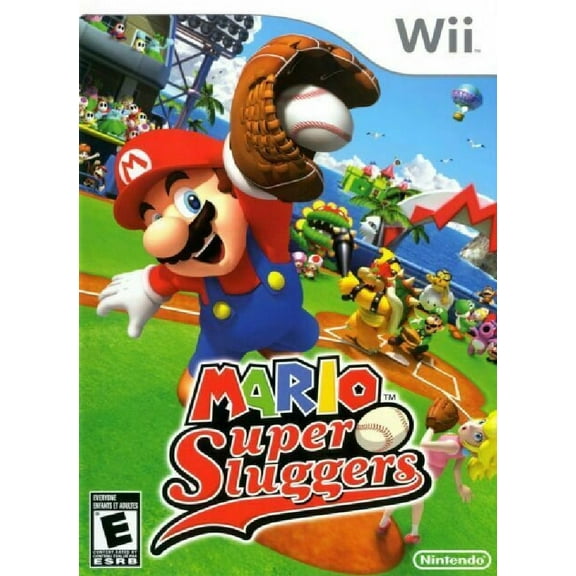 Restored Restored Mario Super Sluggers (Nintendo Wii, 2008) Baseball Game (Refurbished)